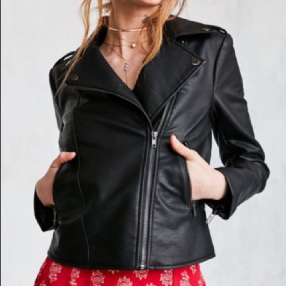 Faux leather jacket